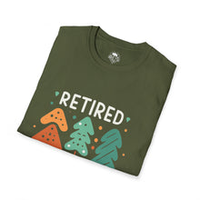 Load image into Gallery viewer, retired not tired Christmas themed - Unisex Softstyle T-Shirt