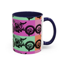 Load image into Gallery viewer, Retro Cafe Racer Coffee Mug — Accent 11oz/15oz
