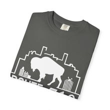 Load image into Gallery viewer, Route 716 Buffalo Crest T-Shirt — City Skyline & Guitar Logo