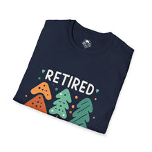 Load image into Gallery viewer, retired not tired Christmas themed - Unisex Softstyle T-Shirt