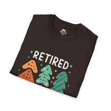Load image into Gallery viewer, retired not tired Christmas themed - Unisex Softstyle T-Shirt
