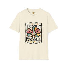 Load image into Gallery viewer, Festive Turkey Family Football Unisex Soft style T-Shirt