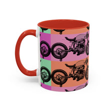 Load image into Gallery viewer, Retro Cafe Racer Coffee Mug — Accent 11oz/15oz