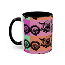 Load image into Gallery viewer, Retro Cafe Racer Coffee Mug — Accent 11oz/15oz