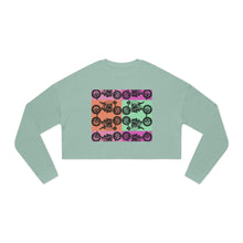 Load image into Gallery viewer, Retro Motorcycle Women's Cropped Sweatshirt — Vintage Biker Vibe