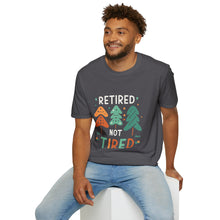 Load image into Gallery viewer, retired not tired Christmas themed - Unisex Softstyle T-Shirt