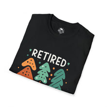 Load image into Gallery viewer, retired not tired Christmas themed - Unisex Softstyle T-Shirt