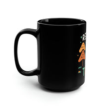 Load image into Gallery viewer, Retired Not Tired Christmas theme - Black Mug, 15oz