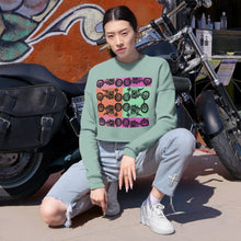 Load image into Gallery viewer, Retro Motorcycle Women's Cropped Sweatshirt — Vintage Biker Vibe