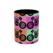 Load image into Gallery viewer, Retro Cafe Racer Coffee Mug — Accent 11oz/15oz