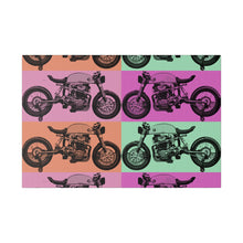 Load image into Gallery viewer, Retro Motorcycle Matte Canvas, Stretched, 0.75"