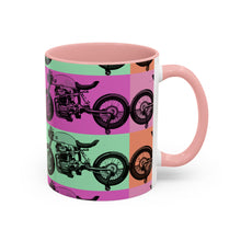 Load image into Gallery viewer, Retro Cafe Racer Coffee Mug — Accent 11oz/15oz
