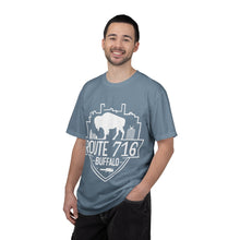 Load image into Gallery viewer, Route 716 Buffalo Crest T-Shirt — City Skyline & Guitar Logo