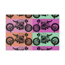 Load image into Gallery viewer, Retro Motorcycle Matte Canvas, Stretched, 0.75"