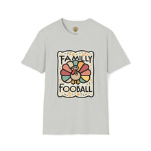 Load image into Gallery viewer, Festive Turkey Family Football Unisex Soft style T-Shirt