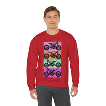 Load image into Gallery viewer, Retro Motorcycle Crewneck Sweatshirt