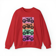 Load image into Gallery viewer, Retro Motorcycle Crewneck Sweatshirt