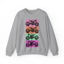 Load image into Gallery viewer, Retro Motorcycle Crewneck Sweatshirt
