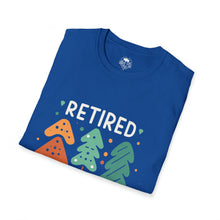Load image into Gallery viewer, retired not tired Christmas themed - Unisex Softstyle T-Shirt
