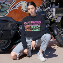 Load image into Gallery viewer, Retro Motorcycle Women's Cropped Sweatshirt