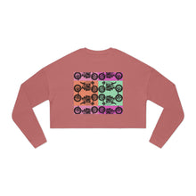 Load image into Gallery viewer, Retro Motorcycle Women's Cropped Sweatshirt — Vintage Biker Vibe