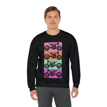 Load image into Gallery viewer, Retro Motorcycle Crewneck Sweatshirt