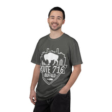 Load image into Gallery viewer, Route 716 Buffalo Crest T-Shirt — City Skyline & Guitar Logo