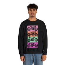 Load image into Gallery viewer, Retro Motorcycle Crewneck Sweatshirt