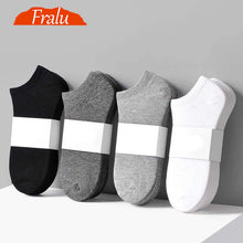 Load image into Gallery viewer, 10 Pairs And 5 Pairs Women Socks Breathable Sports socks Solid Color Boat socks Comfortable Cotton Ankle Socks White Black