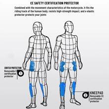 Load image into Gallery viewer, 2023 New Motorcycle Black Men Jeans Upgrade Extension Protector Detachable Racing Road Rider Four Seasons Casual Fashion Pants