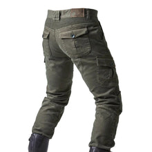 Load image into Gallery viewer, 2023 New Motorcycle Black Men Jeans Upgrade Extension Protector Detachable Racing Road Rider Four Seasons Casual Fashion Pants