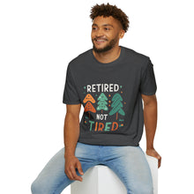 Load image into Gallery viewer, retired not tired Christmas themed - Unisex Softstyle T-Shirt
