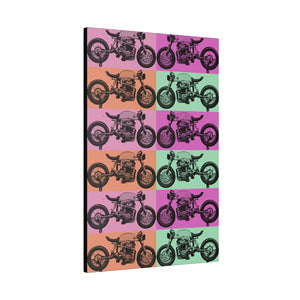 Retro Motorcycle Matte Canvas, Stretched, 0.75"