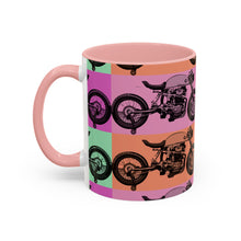 Load image into Gallery viewer, Retro Cafe Racer Coffee Mug — Accent 11oz/15oz
