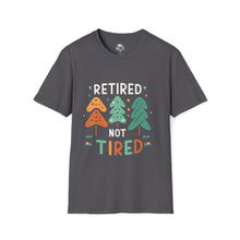 Load image into Gallery viewer, retired not tired Christmas themed - Unisex Softstyle T-Shirt
