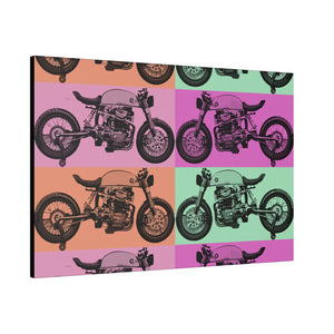 Retro Motorcycle Matte Canvas, Stretched, 0.75"