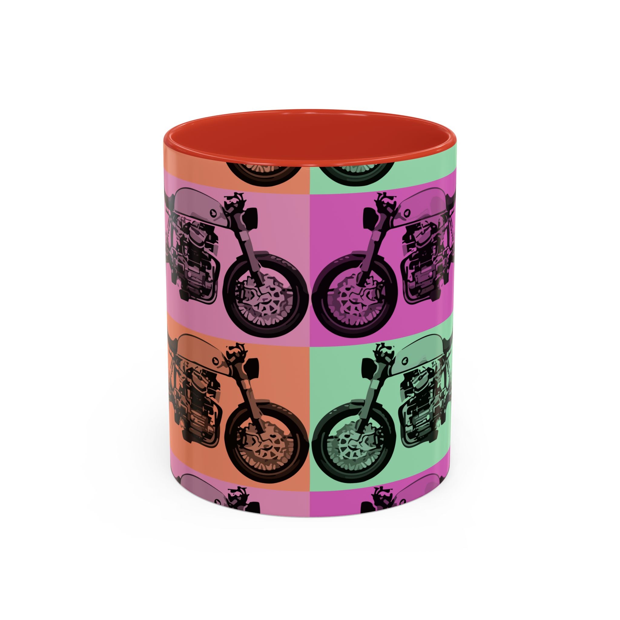 Retro Cafe Racer Coffee Mug — Accent 11oz/15oz – route716