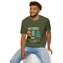 Load image into Gallery viewer, retired not tired Christmas themed - Unisex Softstyle T-Shirt
