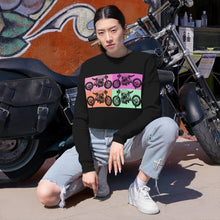 Load image into Gallery viewer, Retro Motorcycle Women&#39;s Cropped Sweatshirt
