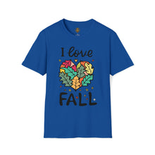 Load image into Gallery viewer, I Love Fall Unisex Softstyle T-Shirt
