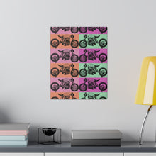 Load image into Gallery viewer, Retro Motorcycle Matte Canvas, Stretched, 0.75&quot;
