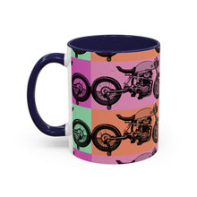 Load image into Gallery viewer, Retro Cafe Racer Coffee Mug — Accent 11oz/15oz
