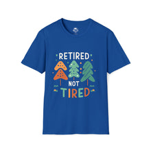Load image into Gallery viewer, retired not tired Christmas themed - Unisex Softstyle T-Shirt
