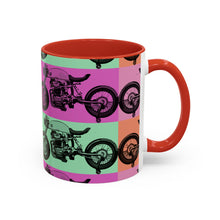 Load image into Gallery viewer, Retro Cafe Racer Coffee Mug — Accent 11oz/15oz
