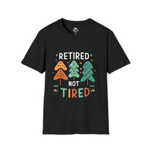 Load image into Gallery viewer, retired not tired Christmas themed - Unisex Softstyle T-Shirt
