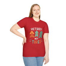 Load image into Gallery viewer, retired not tired Christmas themed - Unisex Softstyle T-Shirt

