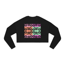 Load image into Gallery viewer, Retro Motorcycle Women's Cropped Sweatshirt — Vintage Biker Vibe
