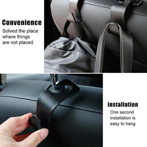 1/2/4Pcs Universal Auto Seat Headrest Hook Storage Hanger Car Vehicle Back Seat Organizer Holder Clip Car Interior Accessories