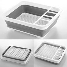 Load image into Gallery viewer, Foldable Dish Rack Camper Car Portable Bowl Rack TPR Bowl Sink Design For RV Caravan Boats Tableware Rack New
