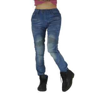 Women's Protective Motorcycle Pants, Jeans, 4P Protective Gear